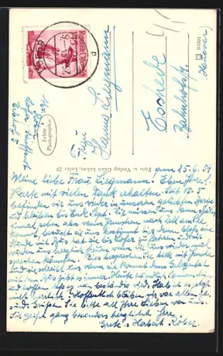 AK Lofer, Strassenpartie im Ort