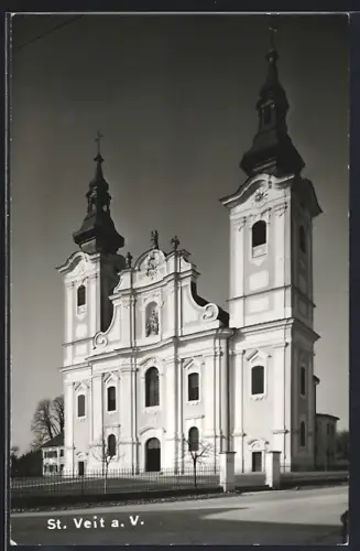 AK St. Veit am Vogau, Blick auf die Kirche