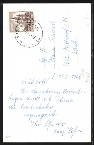 AK St. Veit am Vogau, Blick auf die Kirche