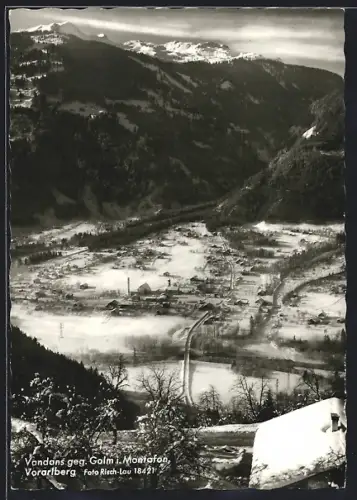 AK Vandans /Vorarlberg, Ortschaft gegen Golm i. Montafon