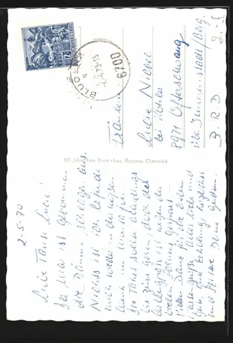 AK Vandans /Vorarlberg, Ortschaft gegen Golm i. Montafon