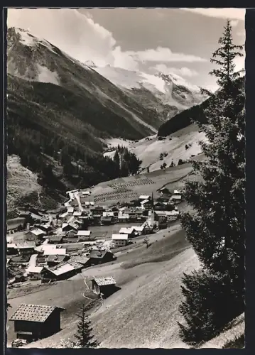 AK Lanersbach /Zillertal, Ort mit Olperer und Tuxergletscher