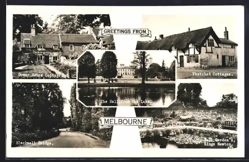 AK Melbourne, Thatched Cottages, Blackwell Bridge, The Hall