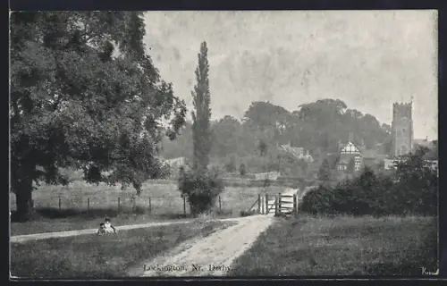 Künstler-AK Derby, Entrance to Derby