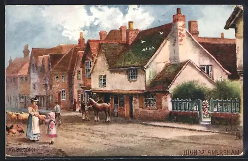 Künstler-AK Amersham, High St.