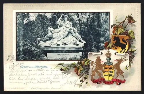 Passepartout-Lithographie Stuttgart, Eberhardsgruppe