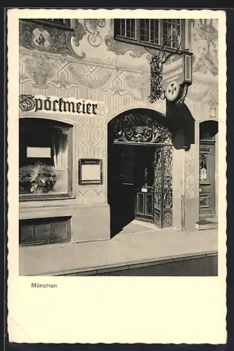 AK München, Gasthaus Zum Spöckmeier, Rosenstrasse 8