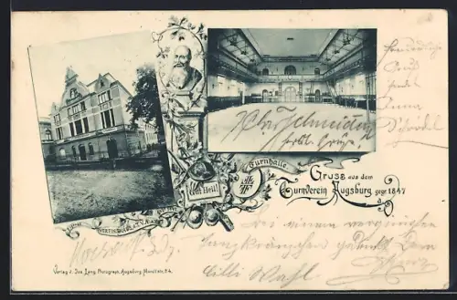 AK Augsburg, Turnverein, Vereinshaus, Saal