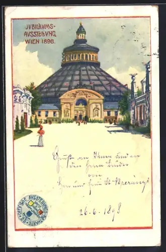Künstler-AK Wien, Jubiläums-Ausstellung 1898, Rotunde