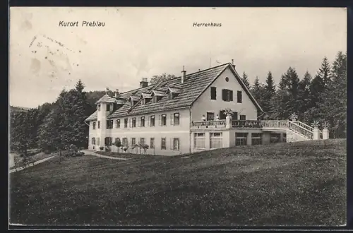 AK Bad St. Leonhard im Lavanttal, Preblau, Herrenhaus am Waldrand