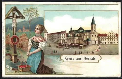 AK Wien-Hernals, Blick auf die Kirche