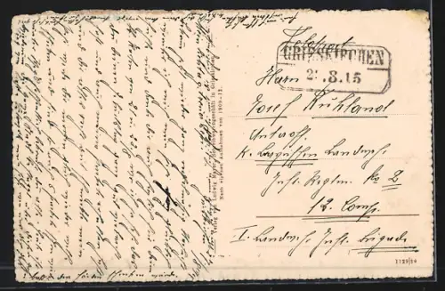 AK Grieskirchen /Ober-Österreich, Oberer und Unterer Rossmarkt und Volksschule