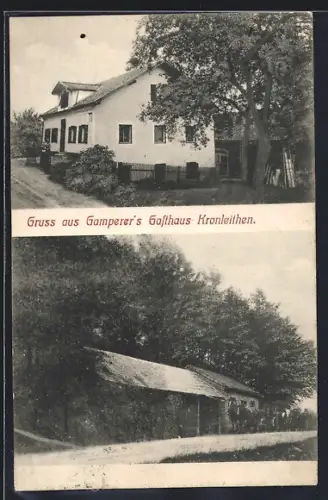AK Schwand im Innkreis, Kronleithen, Gamperer`s Gasthaus, Strassenansicht
