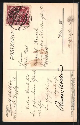 AK Krems a. D., A. Bruckners Messe in E Moll, Erstaufführung 1917 in der Pfarrkirche