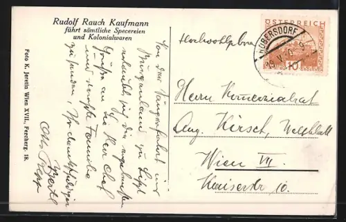 AK Raiding / Burgenland, Kaufmannsladen Rudolf Rauch, Geburtsstätte des Tonkünstlers Franz Liszt