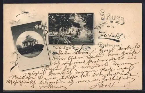 AK Wien, Prater, Zwickl`s Restaurant, Pavillion und Biergarten