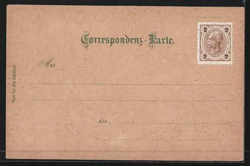 Lithographie Kaiserbrunn i. Höllenthal, A. Schnepfs Hotel, Wasserschloss d. Wiener Wasserleitg.