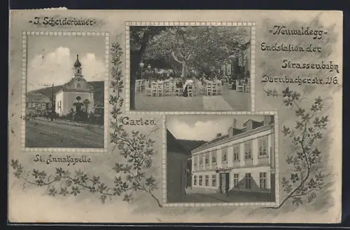 AK Neuwaldegg, Gasthaus I. Scheiderbauer, Dornbacherstrasse 116