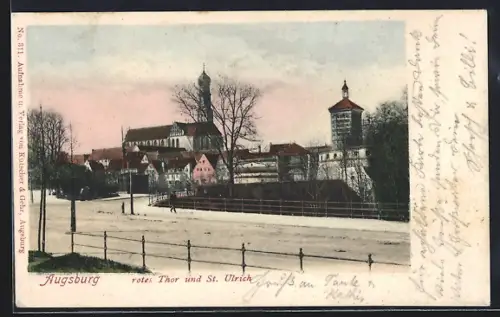 AK Augsburg, Rotes Thor und St. Ulrich