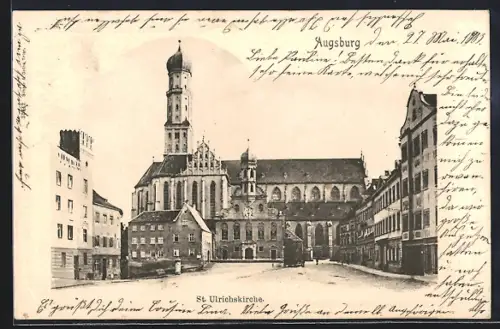 AK Augsburg, an der St. Ulrichskirche
