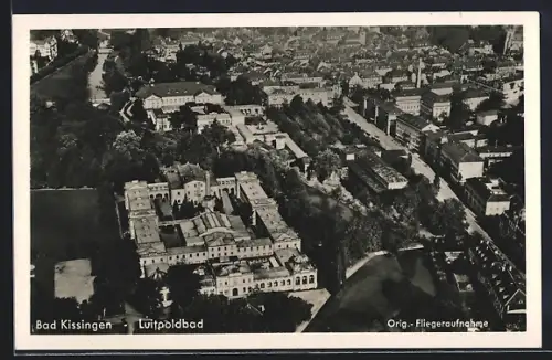 AK Bad Kissingen, Fliegeraufnahme vom Luitpoldbad