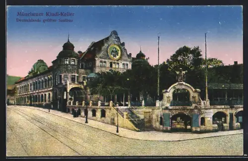AK München-Haidhausen, Münchner Kindl-Keller, Deutschlands grösster Saalbau