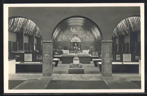 AK München, D. V. A. 1925, Halle I, Innenansicht, Ausstellung