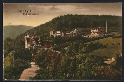 AK Saalfeld a. S., Blick auf Bad Sommerstein