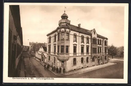 AK Germersheim a. Rh., Offiziergebäude