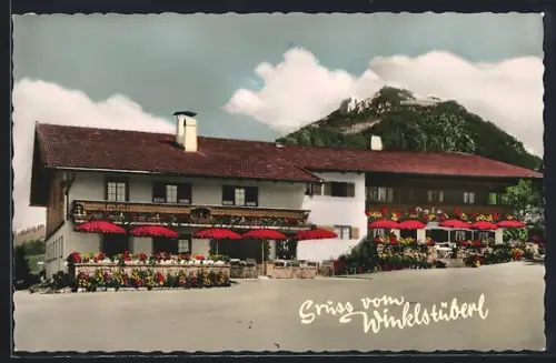 AK Fischbachau, Café Winklstüberl, Aussenansicht