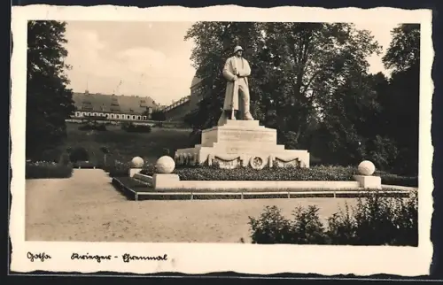 AK Gotha, Partie am Krieger-Ehrenmal