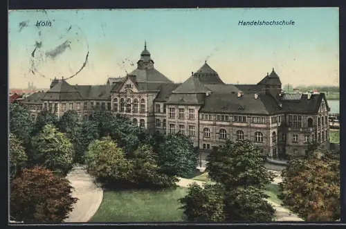 AK Köln-Neustadt, Blick auf die Handelshochschule