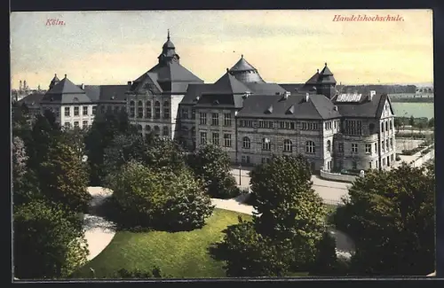 AK Köln-Neustadt, Handelshochschule in der Claudiusstrasse