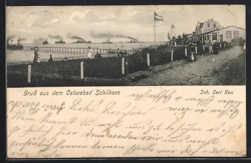 AK Schilksee, Blick nach dem Schilkseeer Strand-Hotel