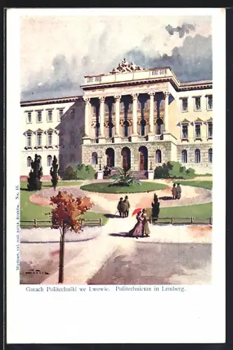 Künstler-AK Lwow, Gmach Politechniki