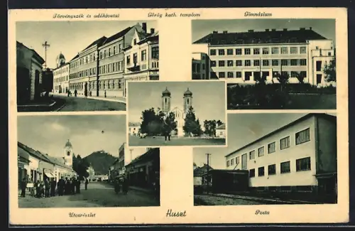 AK Huszt, Gimnazium, Posta, Görög kath. templom
