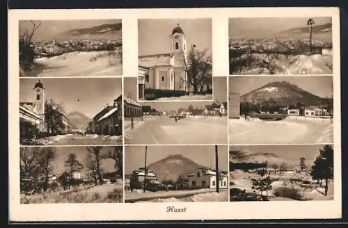 AK Huszt, Téli tájképek és várrészlet