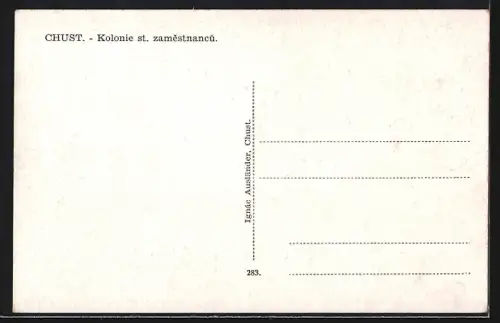AK Chust, Kolonie st. zamestnancu
