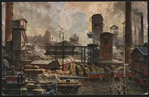 AK Essen, Gussstahlfabrik, Zeche Sälzer und Neuack