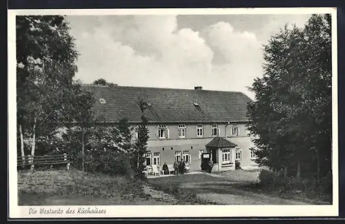 AK Randringhausen /Bünde, Wilmsmeiers Moor- u. Schwefelbad mit Strasse