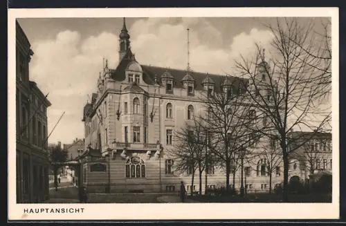 AK Essen, Krupp Hotel Essener Hof, Aussenansicht