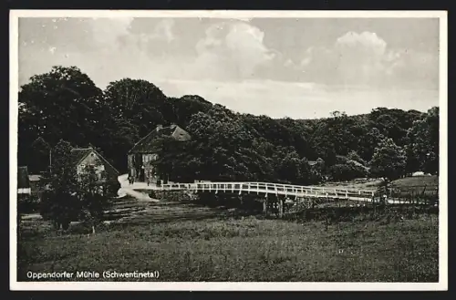 AK Schönkirchen, Gasthaus Oppendorfer Mühle