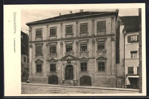 AK Donauwörth, Landbauamt, Strassenfassade