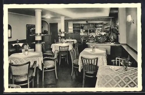 AK Bad Bramstedt, Hotel Rasthaus Kiel-Hamburg, Innenansicht