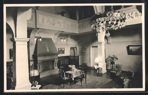 AK Oberursel /Taunus, Kuranstalt Hohe Mark, Saalinneres