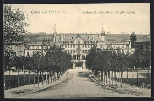 AK Diez a. L., Schloss Oranienstein, Haupteingang