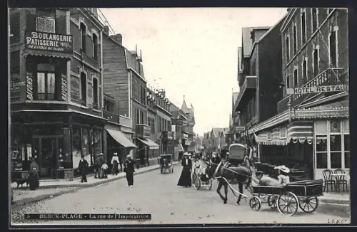 AK Berck-Plage, La rue de l`Impératrice