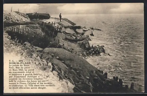 AK Berck-Plage, La pionte de Haut-Banc