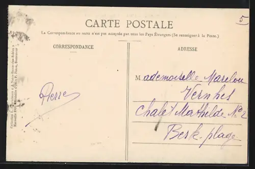 AK Berck-Plage, L`Hopital Maritime et sa Terrasse