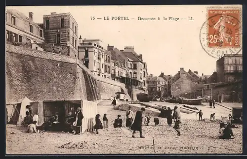 AK Le Portel, Descente à la Plage